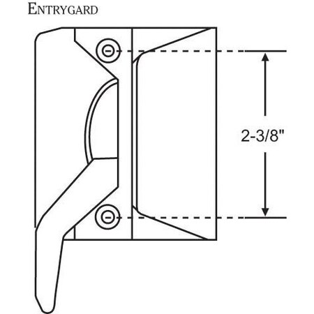 Strybuc Casement Sash Lock Die Cast 34-42-1